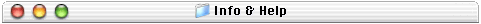 Info & Help banner bar
